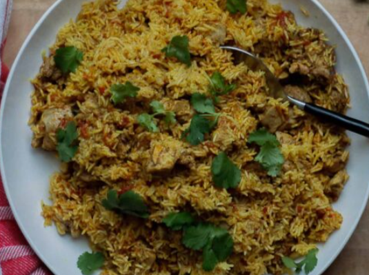 Full Pilau Platter with chicken
